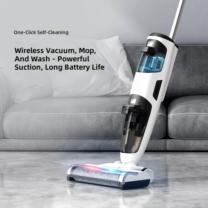 Wireless Handheld Vacuum Cleaner, 3-in-1 Smart Sweeping Mopping Machine, Cordless Floor Washer, High Power Electric Mop - view 2