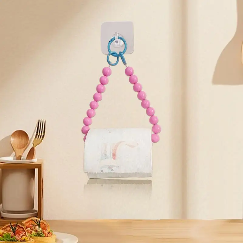 Toilet Paper Hanger Non-Punch Toilet Paper Roll Hanger Paper Towel Wall Holder Multifunctional Toilet Paper Roll Holder For