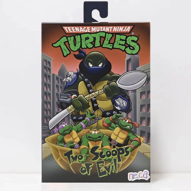 

TMNT Leonardo Figure NECA 54528 Teenage Mutant Ninja Turtle Action Figuras Anime Model Peripheral 7-Inch Figurine Original Gift