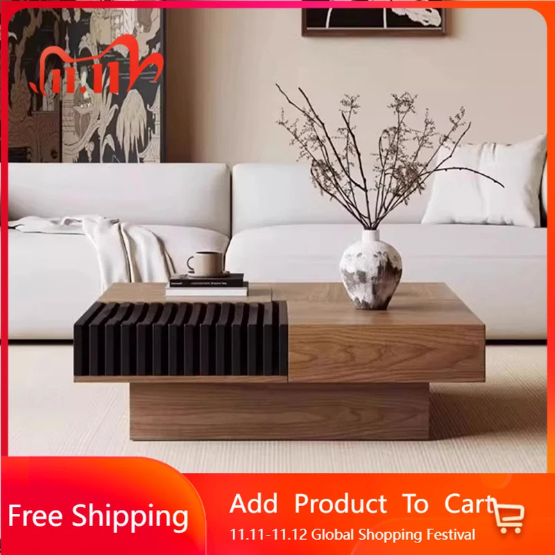 

Wood Living Room Side Table Fashion Interior Minimalist Small Japanese Coffee Table Hotel Mesas Bajas Living Room Decoration