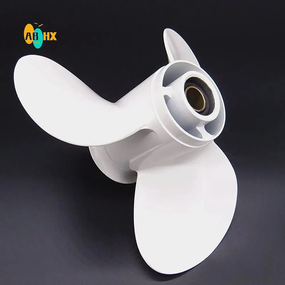 

ABHX-Пропеллер накладной панели для Yamaha 20Hp 25Hp 9 7/8X12, винт для лодочного двигателя, 3 лопасти, 10 шин, часть морского двигателя