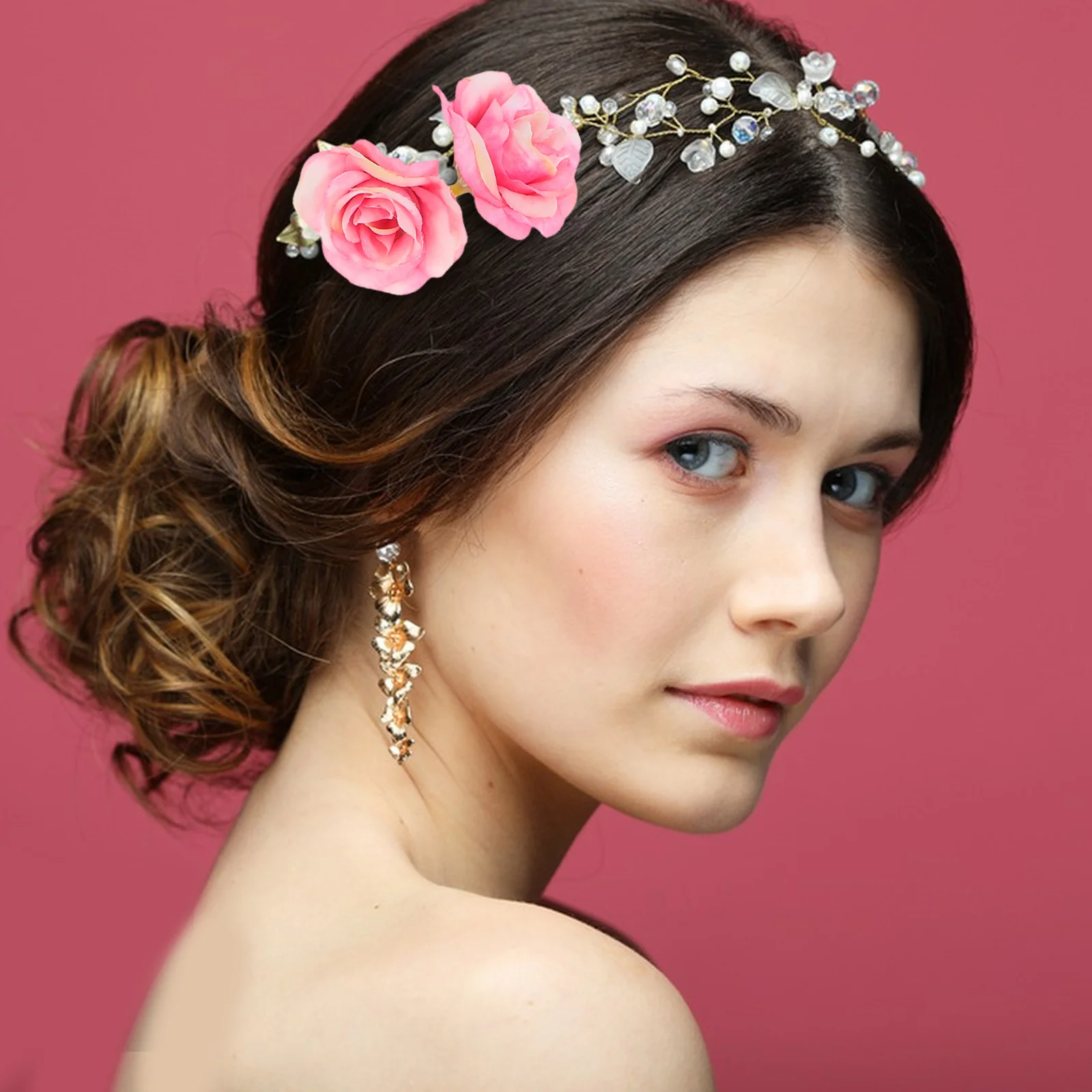 20 قطعة من رؤوس الزهور الاصطناعية القابلة لإعادة الاستخدام، زهور الأقحوان الصناعية الصغيرة لإكسسوارات شعر الزفاف، ديكورات يدوية ذاتية الصنع #4