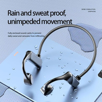 Bone Conduction Earphones IPX8 Waterproof HiFi Headset Suitable For Swimming Bluetooth 5.4 Wireless Sport Headphones MP3 NEW