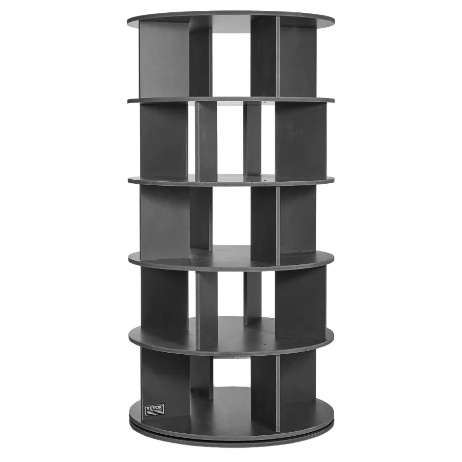 

5 Tiers Rotating Shoe Rack Tower 360°Spinning Shoe Display Revolving Shoe Rack Storage Round Carousel Lazy Susan Shoe Rack Org