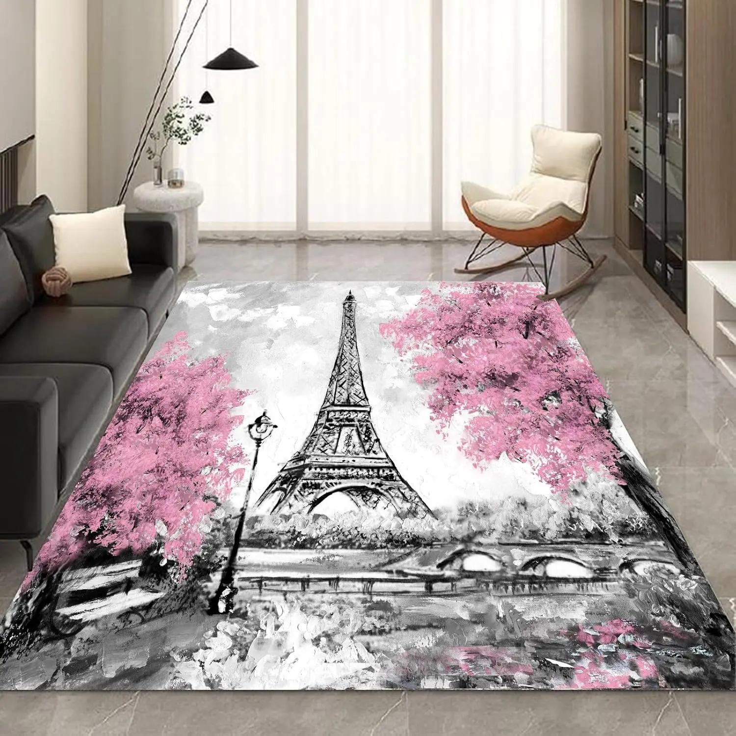 

Pairs Rugs for Couple Lover Bedroom Boys Living Room Hallway Entryway Dorm Eiffel Tower Carpets Floor Mat Aesthetic Doormat