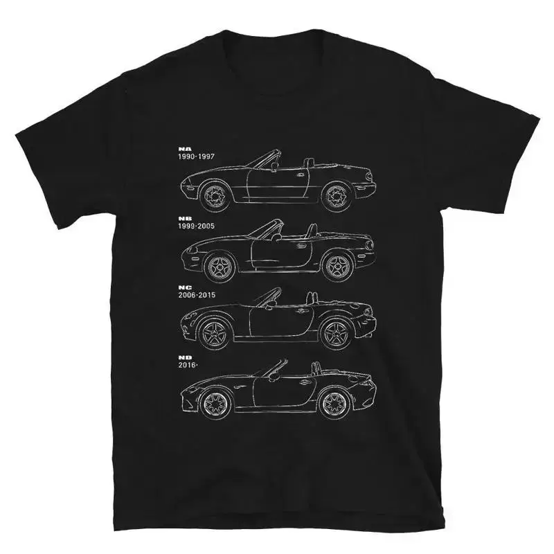 Мужская футболка Mx 5 Miata Generation Bluepint Jdm Eunos Sports Car Auto