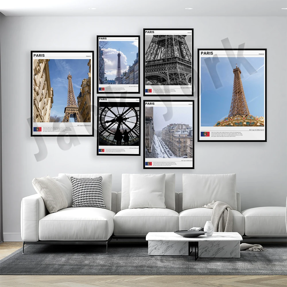 

Paris Poster, Paris Snow, Eiffel Tower, Bistro Art Print, Affiche Paris, Paris Photography, Paris Apartment Decor Travel Poster