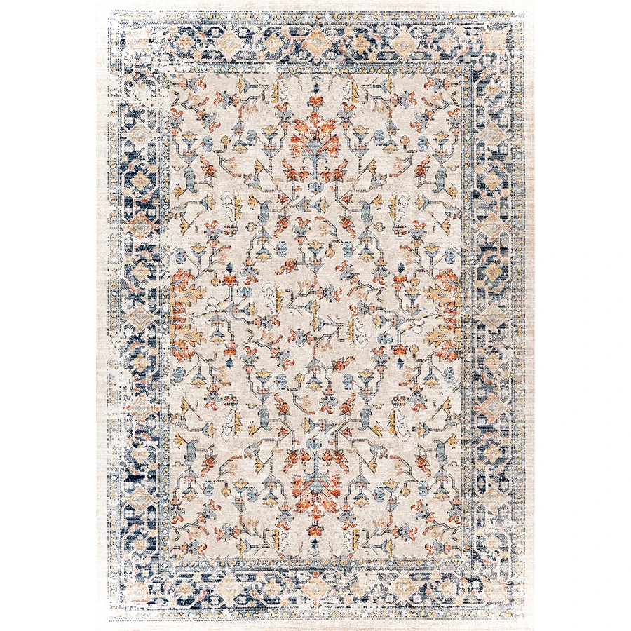 

2024 Machine Washable Living Room Large Soft Bedroom Carpet Luxury Bohemian Moroccan Carpet New Washable Rug