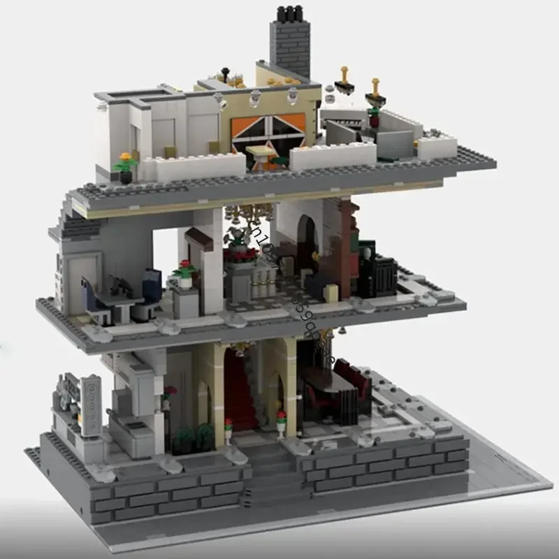 Nouvelle ville 8491 pièces, vue sur la rue Moc, modèle d'enregistrement modulaire, Puzzle personnalisé, idées créatives, jouets pour enfants, cadeaux d'anniversaire, offre spéciale