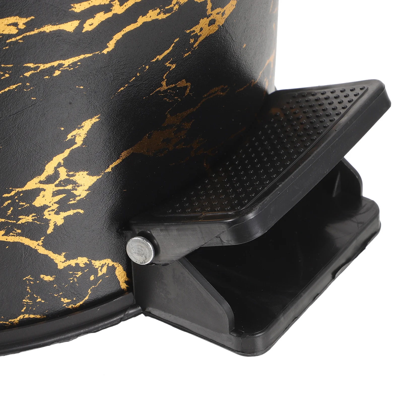 

Pedal Waste Basket Marble Pattern Kitchen Trash Can Sturdy Household Garbage Container Lidded Trash Bin Pedal Waste Container