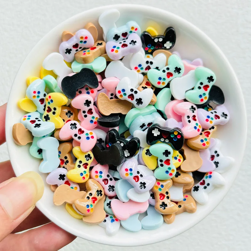 30 Pcs New Kawaii Cartoon Game Console maniglia Resin Scrapbook fermaglio per capelli decorativo fai da te, accessori per Manicure gioielli con