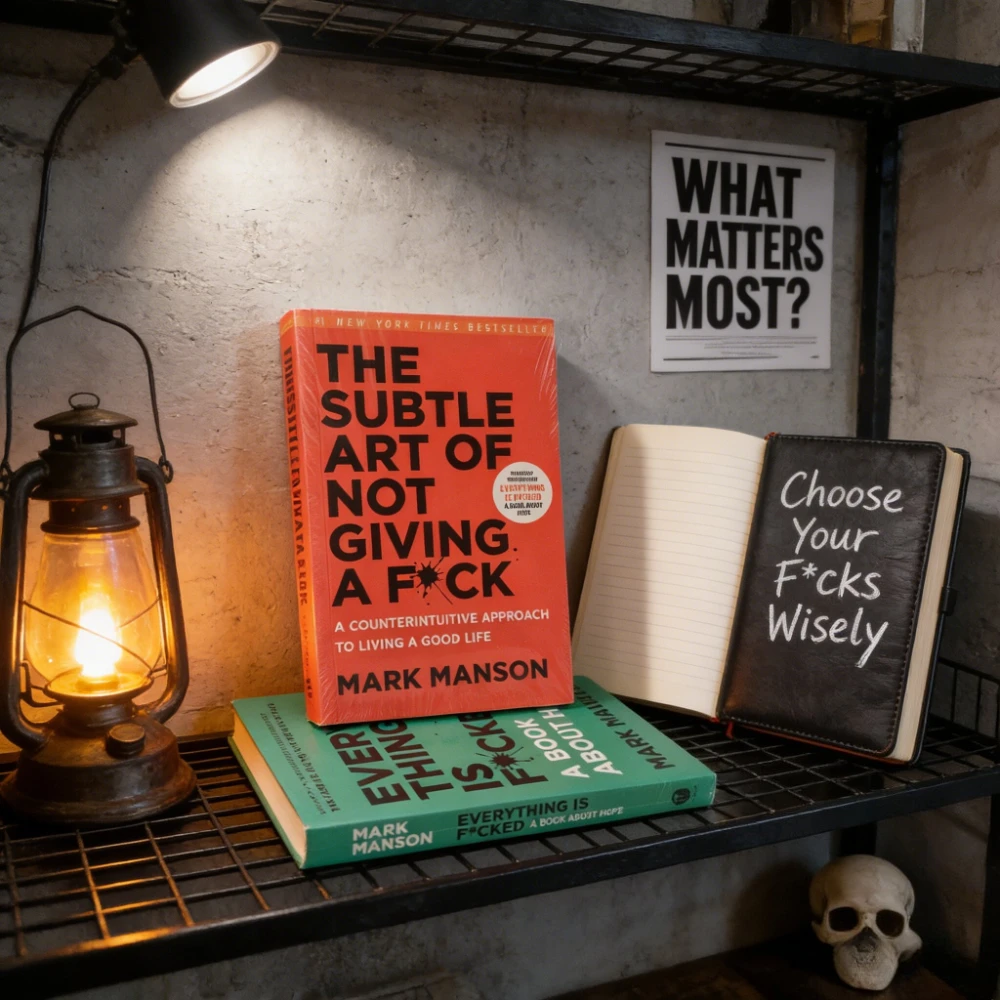 

Manson's dual works: "Reshaping Happiness" and "Everything is Bad", a handbook of life wisdom and hope