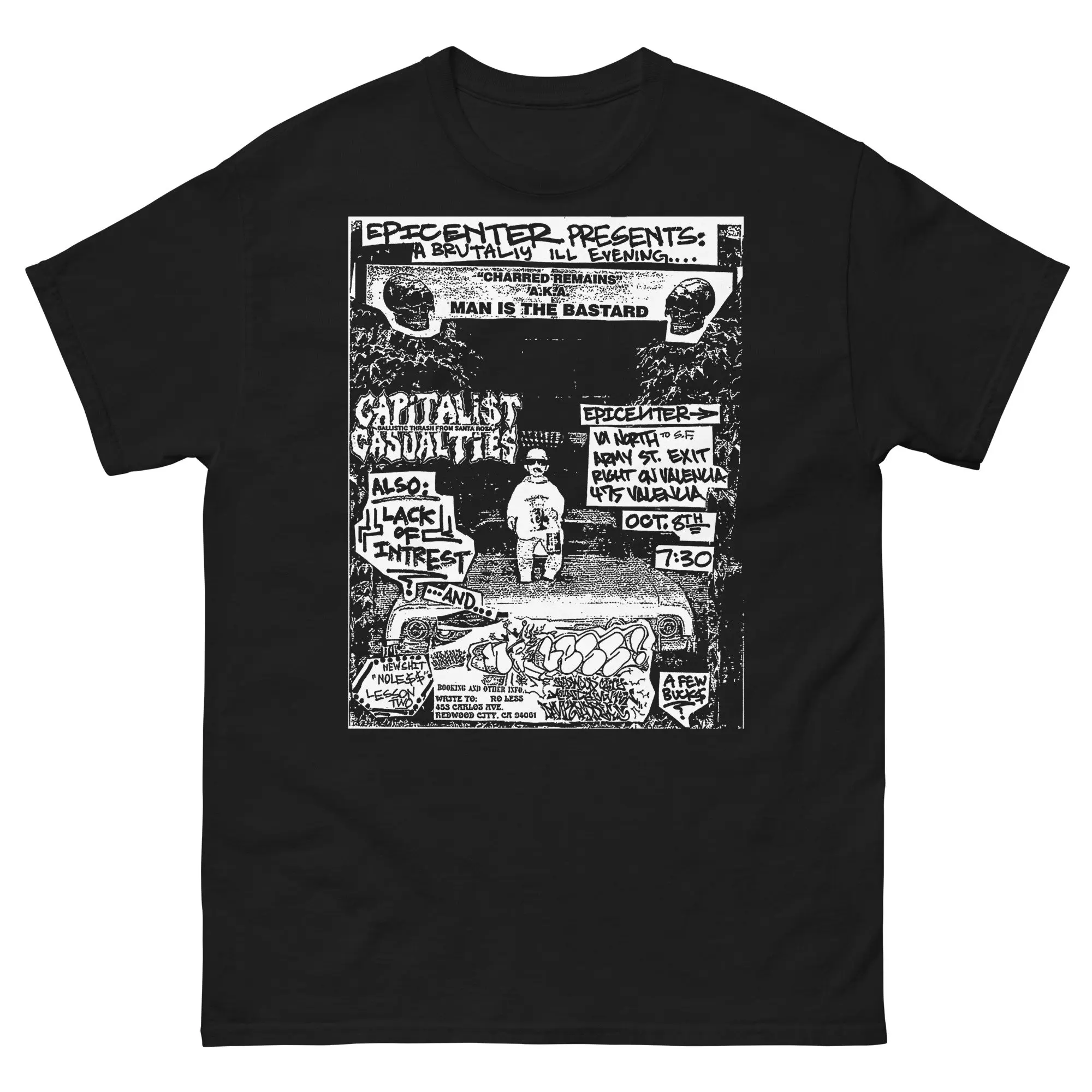 Man is the Bastard Flyer Shirt Capitalist Casualties Lack