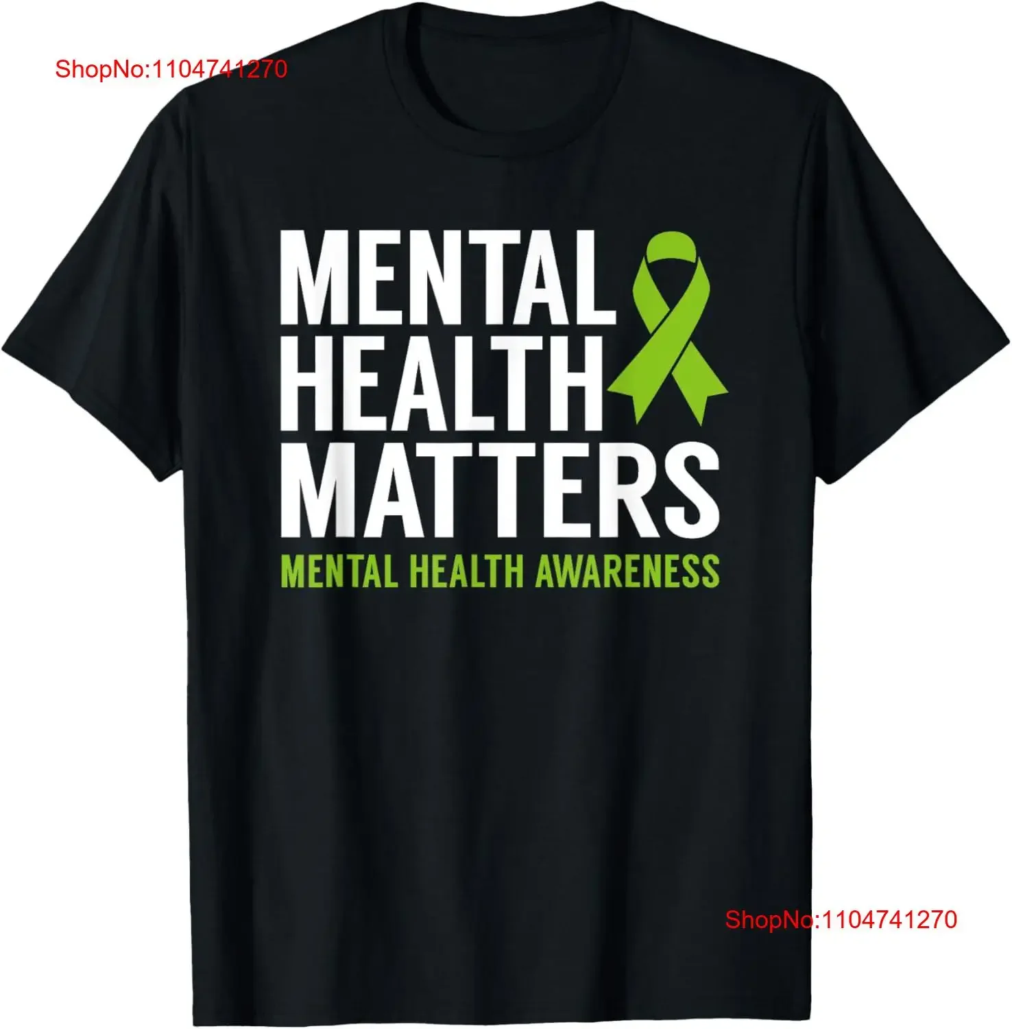 Mental Health Matters Kids Awareness T Shirt  vintage Washed Stylish Breathable Slightly designer clothes homme Unisex Soft