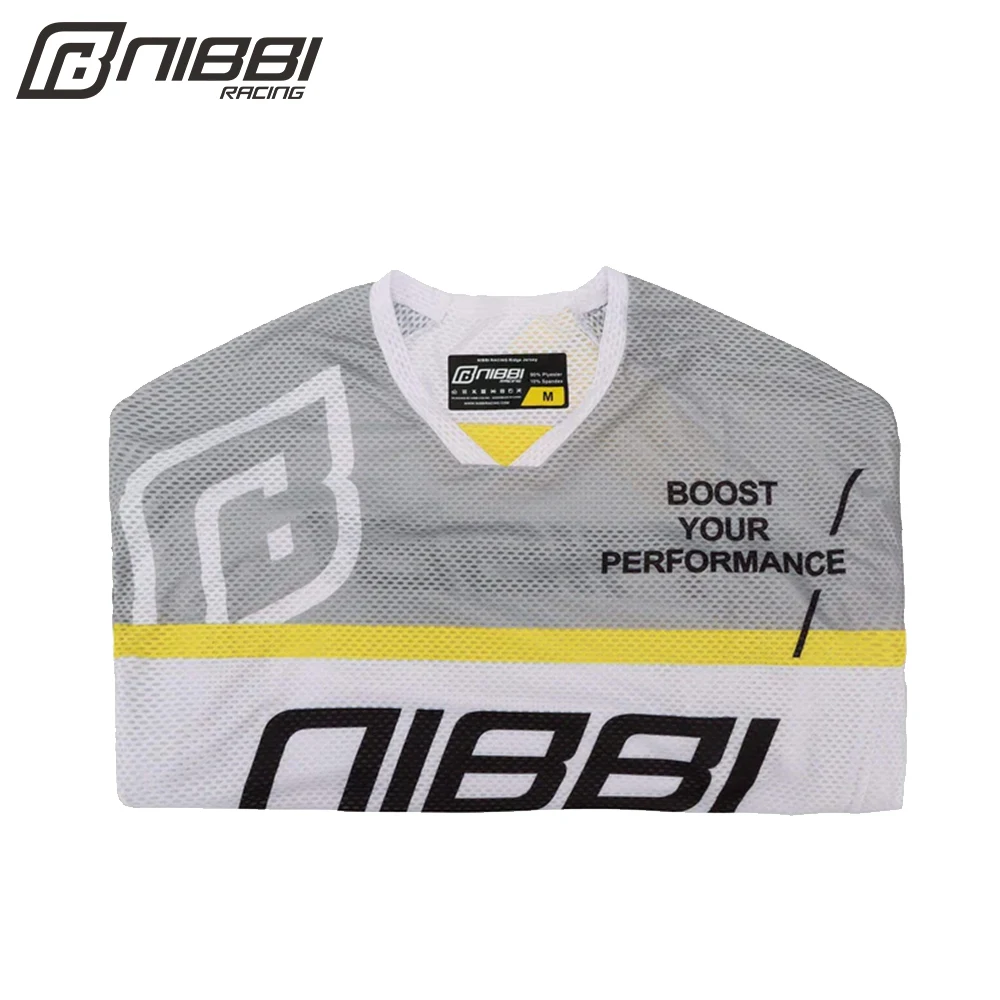 NIBBI Conjunto de ropa de motocross Jersey Pantalones Dirt Bike Traje de carreras de motos Gris Amarillo Blanco