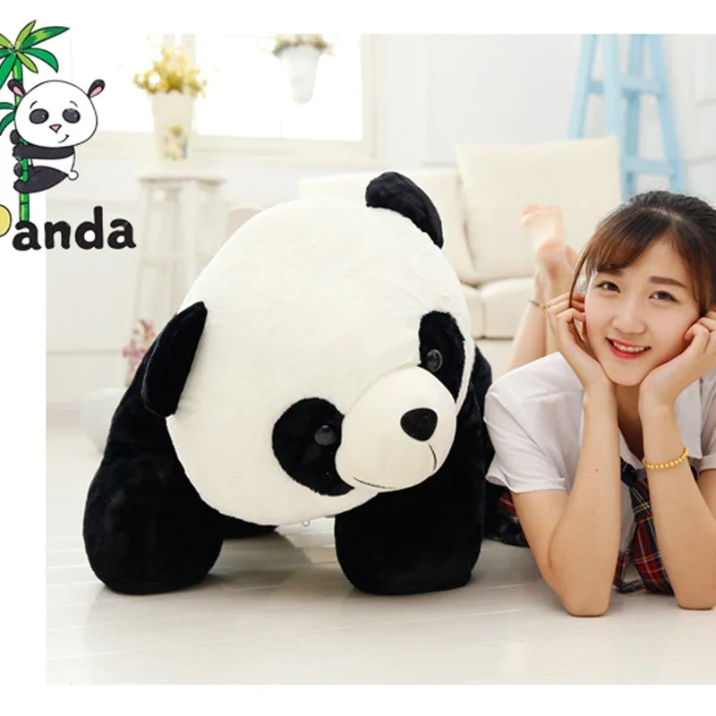 90cm Cute Stuffed Animal Big Bamboo Panda Plush toy Kids Doll Soft Pillow Kawaii Baby Chinese Gifts for Children Dropshipping