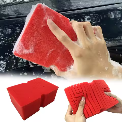 1pc Universal Car Cleaning Tools Soft Foam Grid Sponge Auto Wheel Interior Exterior Washing Sponges Car Accessories 180x127x76mm