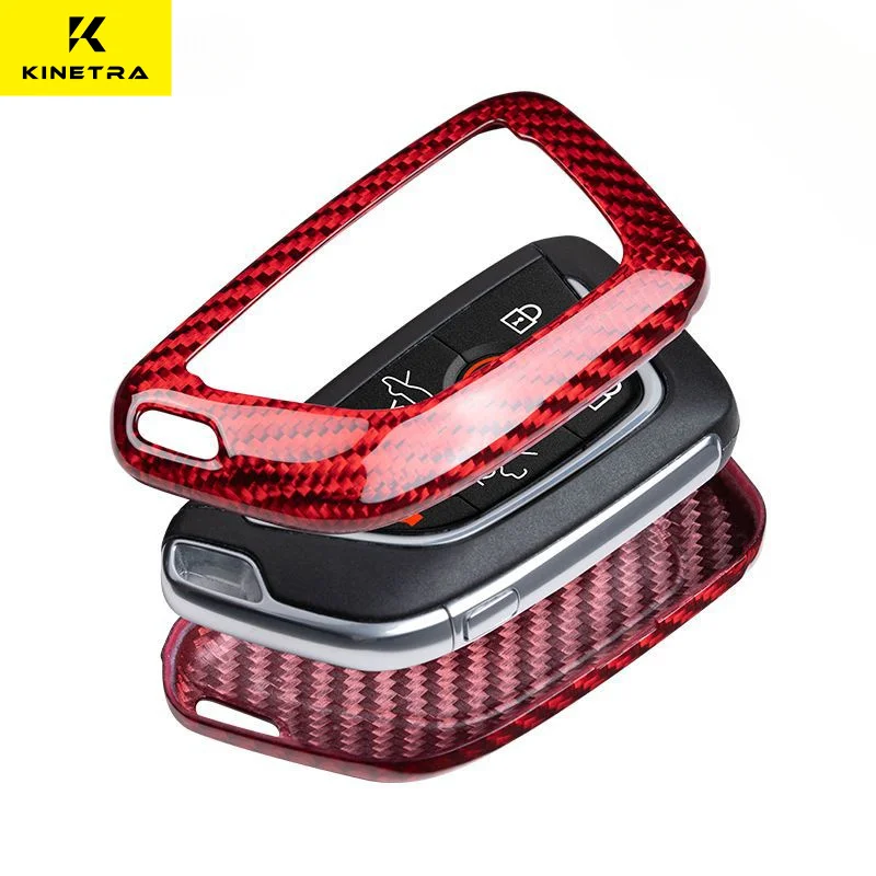 

Carbon Fiber Car Key Case Cover Shell For Chevrolet Corvette C8 C7 Protective Cover Accessories