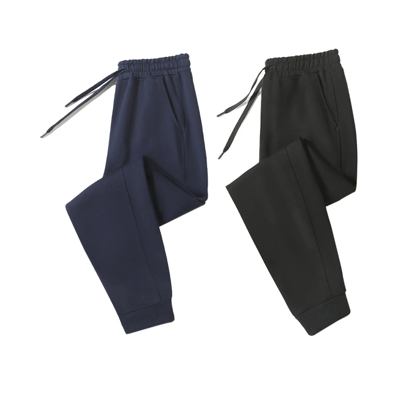

Two piece pack Pure cotton autumn casual sports long pants for both men and women loose fitting sweatpants
