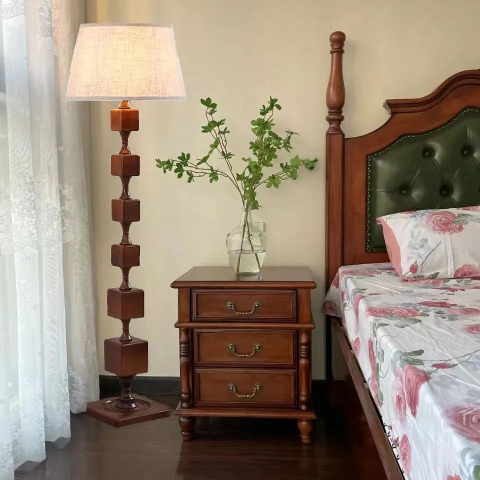 스터디룸 거실 레트로 신중국풍 고급 미국풍 분위기 중세풍 플로어 램프