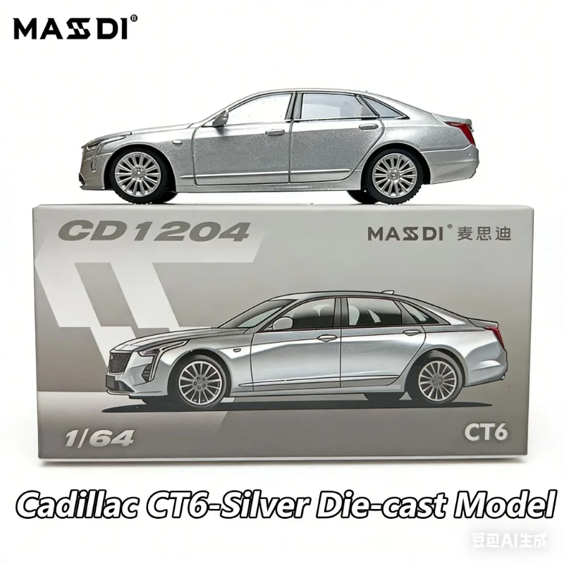 

MASDI 1:64 Cadillac CT5, литая под давлением модель внедорожника из сплава, статическая демонстрационная модель, коллекционная игрушка для взрослых и мальчиков