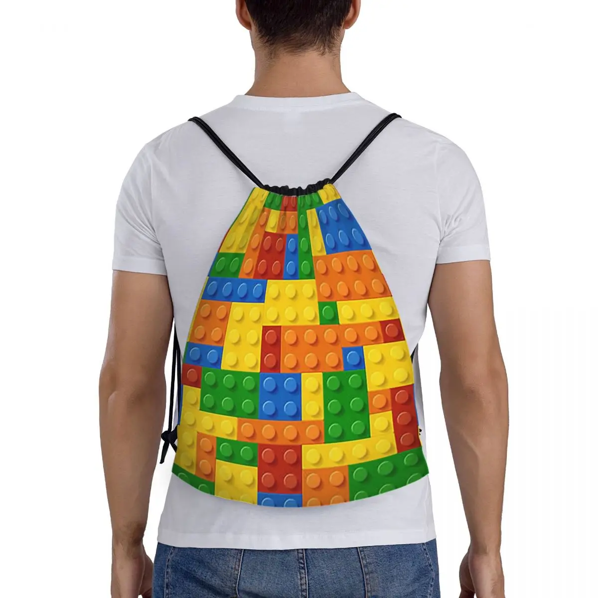 

Строительные блоки, строительные кирпичные рюкзаки, многофункциональные портативные сумки на шнурке, сумка для мелочей, сумки для книг для путешествий студентов