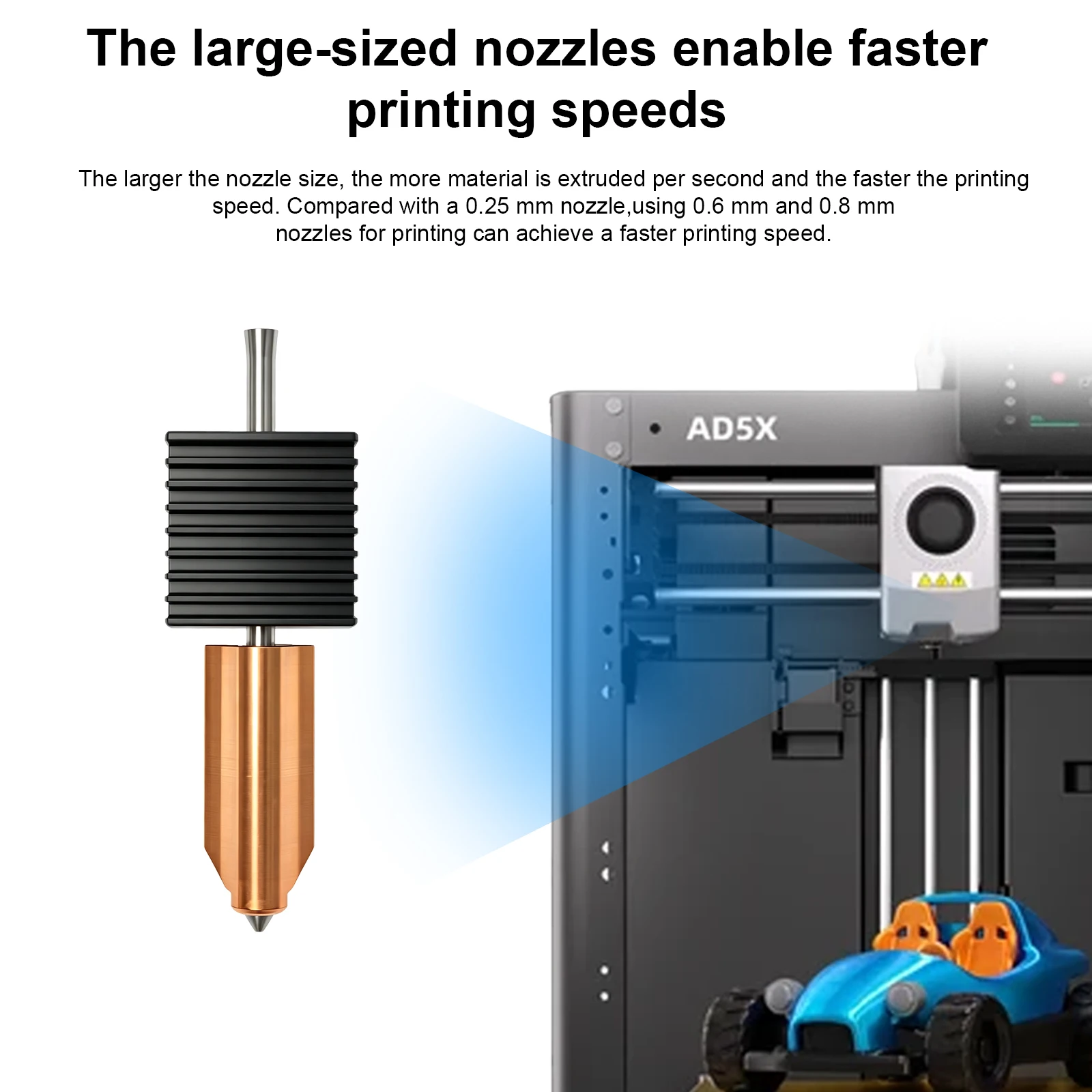 Nozzle For Flashforge AD5X Bim - Nozzle 0.4Mm Hardened 评论和价格