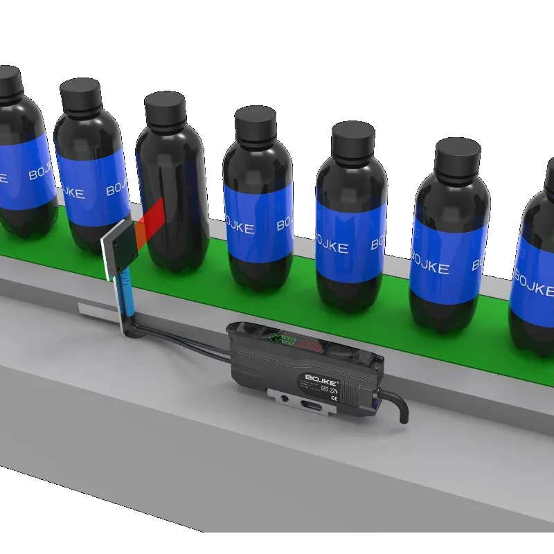 

Stable high precision hot selling factory low price PNP fiber amplifier 12V DC 24V optic fiber photoelectric sensor