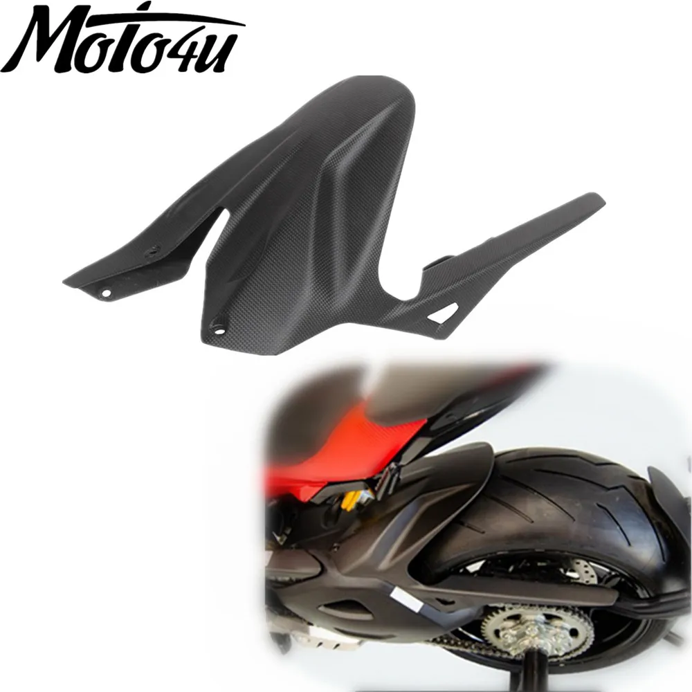 

For Ducati Diavel V4 2023 Carbon Fiber Rear Hugger Fairing Matte Finish Plain Weave