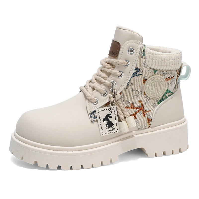 Męskie buty całoroczne klasyczne z szeroką cholewką, codzienne, z miękką podeszwą, antypoślizgowe, oddychające, wysokie, outdoorowe, wygodne buty robocze męskie.