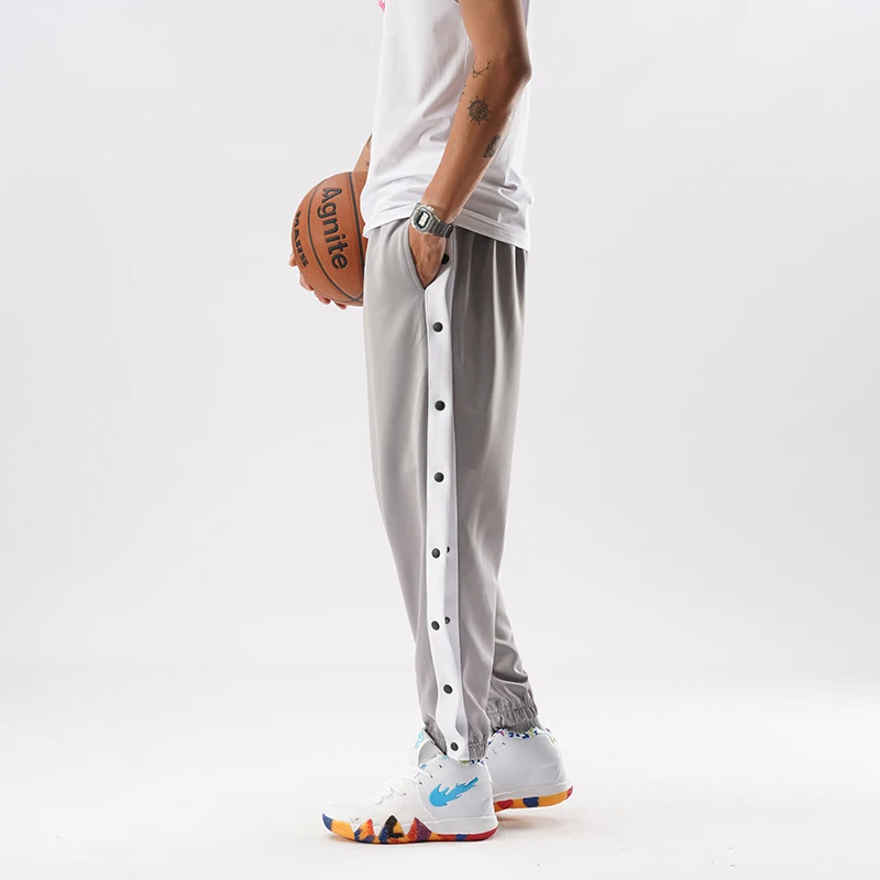 Hip-Hop Wide-Leg Pants Men's Basketball Casual Loose Side Buckle Sports Pants Retro Women's Pants Street Clothing 2024 Spring