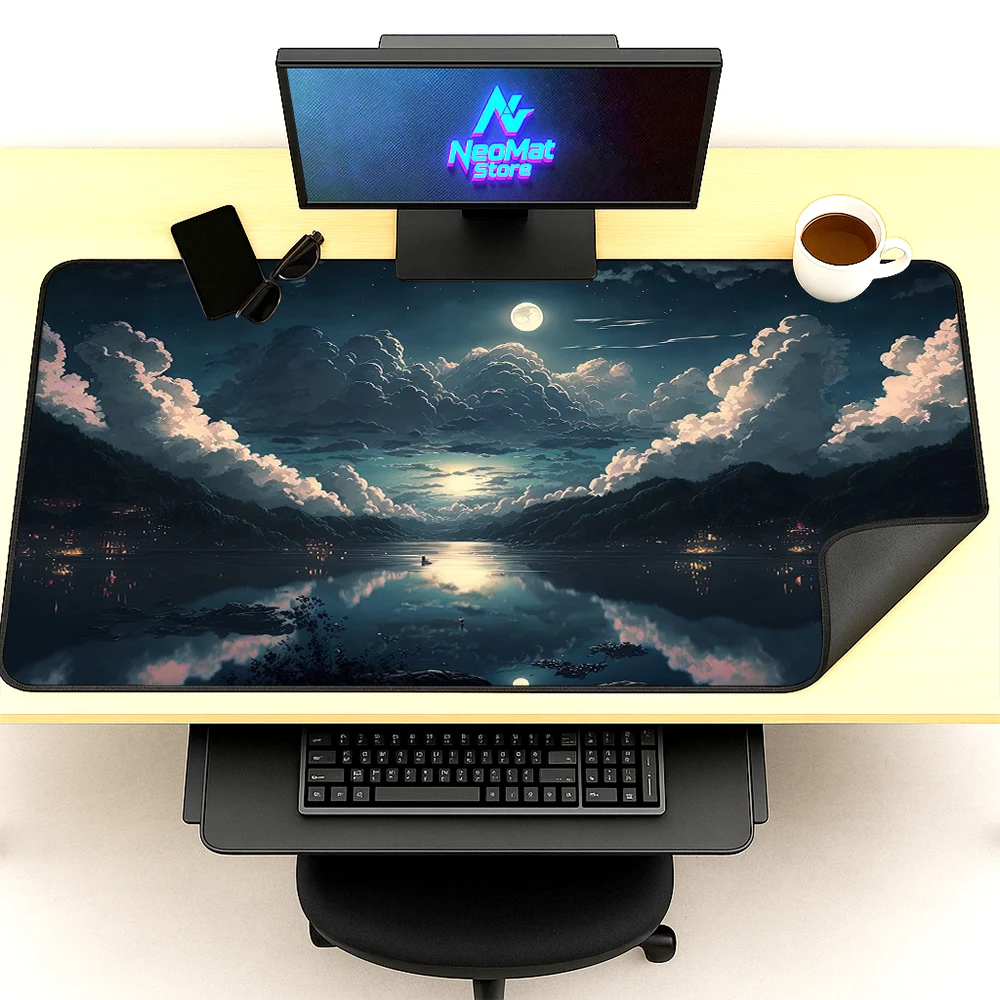 

Desktop Mat 5mm Giant Mouse Pad 1200x600 Office Work Accessory 100x50 Xxxl Moise Pad Black Gaming Room Decoration Big Mousepepad
