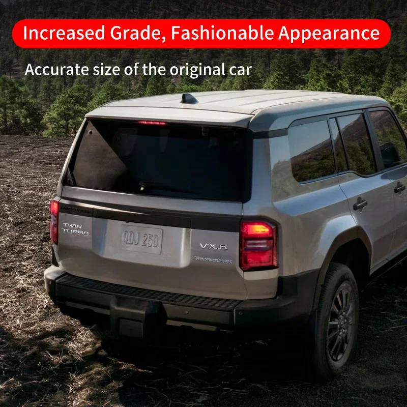 NEW For 2024 2025 Land Cruiser Prado LC 250 Exterior Car Decoration Accessories J250 Twin Turbo vxr Letter Sticker Tailgate embl