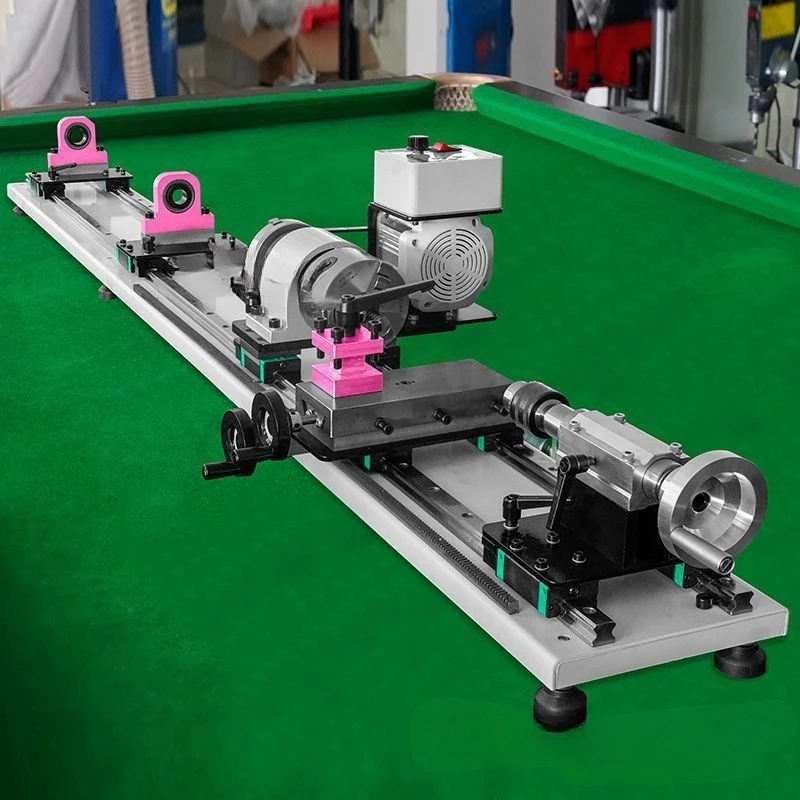 Billiard rod repairing machine, repairman for leather head repairing machine, copper hoop first angle straightening polishing