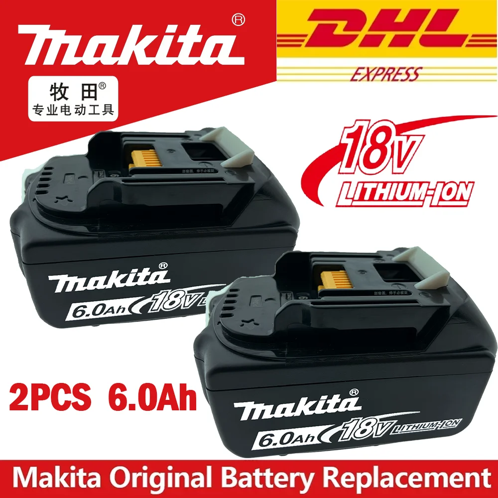 【FAST DELIVERY】Original Makita 6Ah/5Ah For Makita 18V Battery BL1830B BL1850B BL1840 BL1860 BL1815 Replacement Lithium Battery