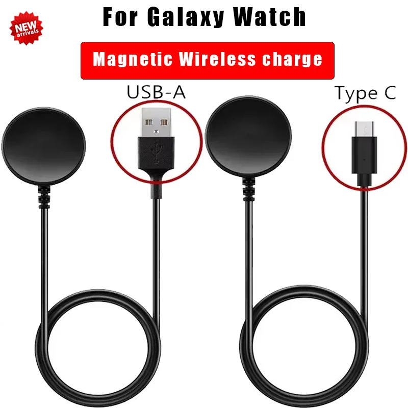 Magnetic Charger for Samsung Galaxy Watch 7 Ultra FE 6 5 Pro Fast Charging USB C For Samsung Watch 4 3 2 1 Universal Charging
