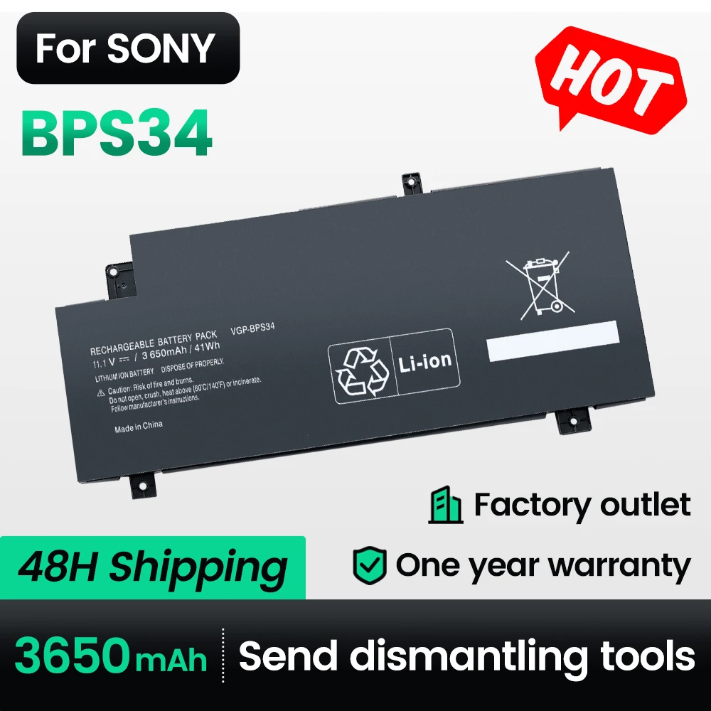 

Keyuan BPS34 for SONY Vaio Fit 15 SVF15A SVF14A serie SVF15A1ACXB SVF15A1AC XS SVF14A SVF14AC1QU