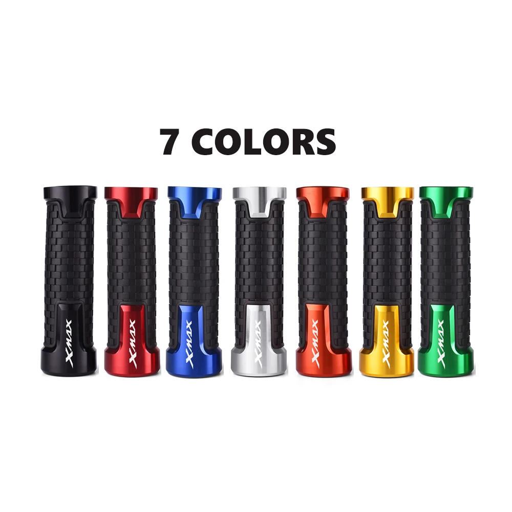Motorcycle Handlebar Grips CNC Rubber Hand Thruster Grips For YAMAHA X-MAX XMAX 125 250 300 xmax125 xmax300 XMAX250 2017-2021
