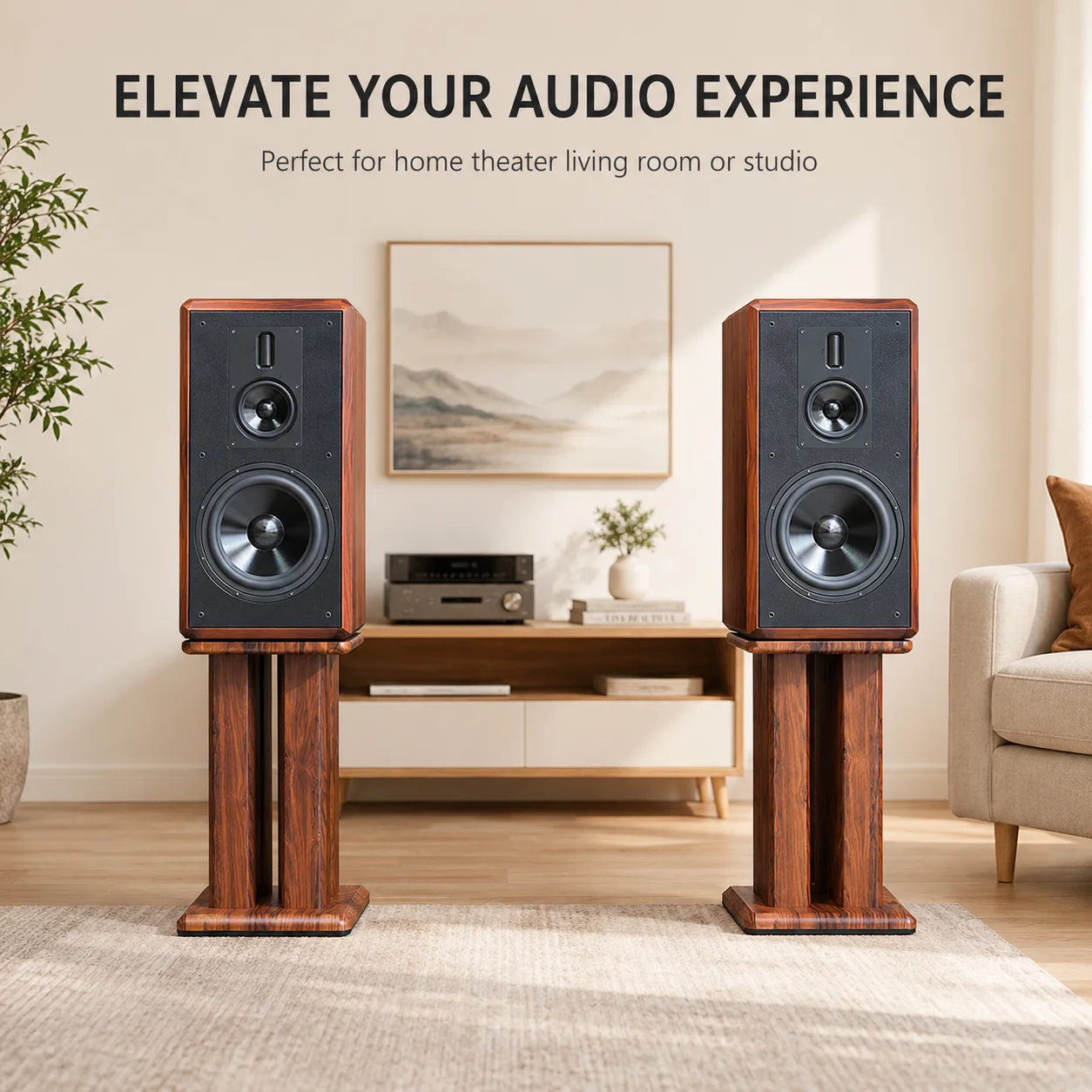 10 Inch Bookshelf Speaker 250W Three-Way Sound Equipment 4Ohm Passive Fever Sound Box For Home Theater Sound System Music Studio