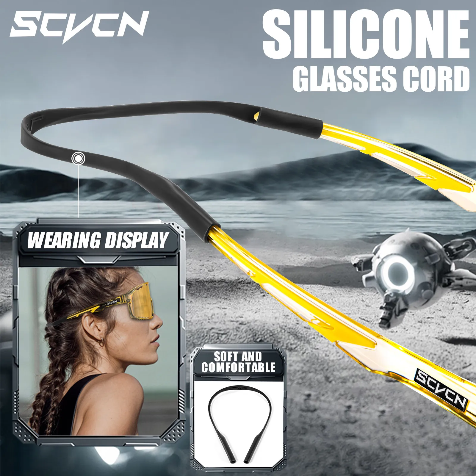 SCVCN اللونية الرياضة الدراجات نظارات الرجال النساء القيادة المشي لمسافات طويلة نظارات ركوب الخيل في الهواء الطلق نظارات حماية الجبلية UV400