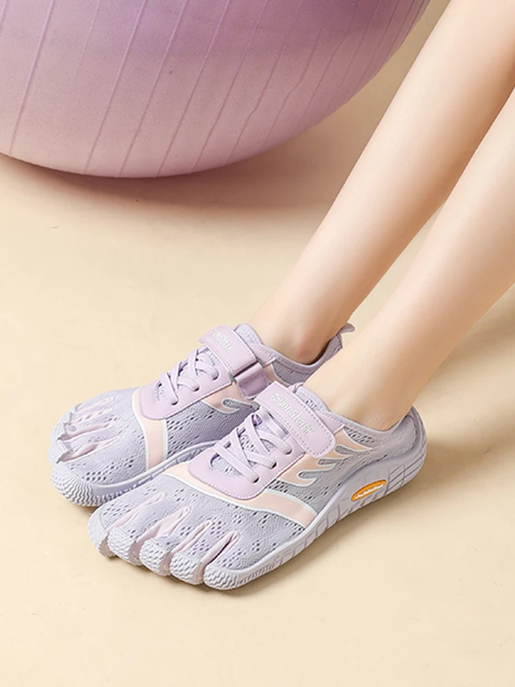 GallonShark 5 Finger Shoes - Full Knit Upper With Band, Breathable & Skin-Friendly, for Yoga, Fitness, Driving, Women's sandals