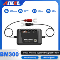ANCEL BM300 12V Car Battery Tester with Monitor Bluetooth 4.0 Automotive Voltmeter for Charging Cranking System Analyzer Tools