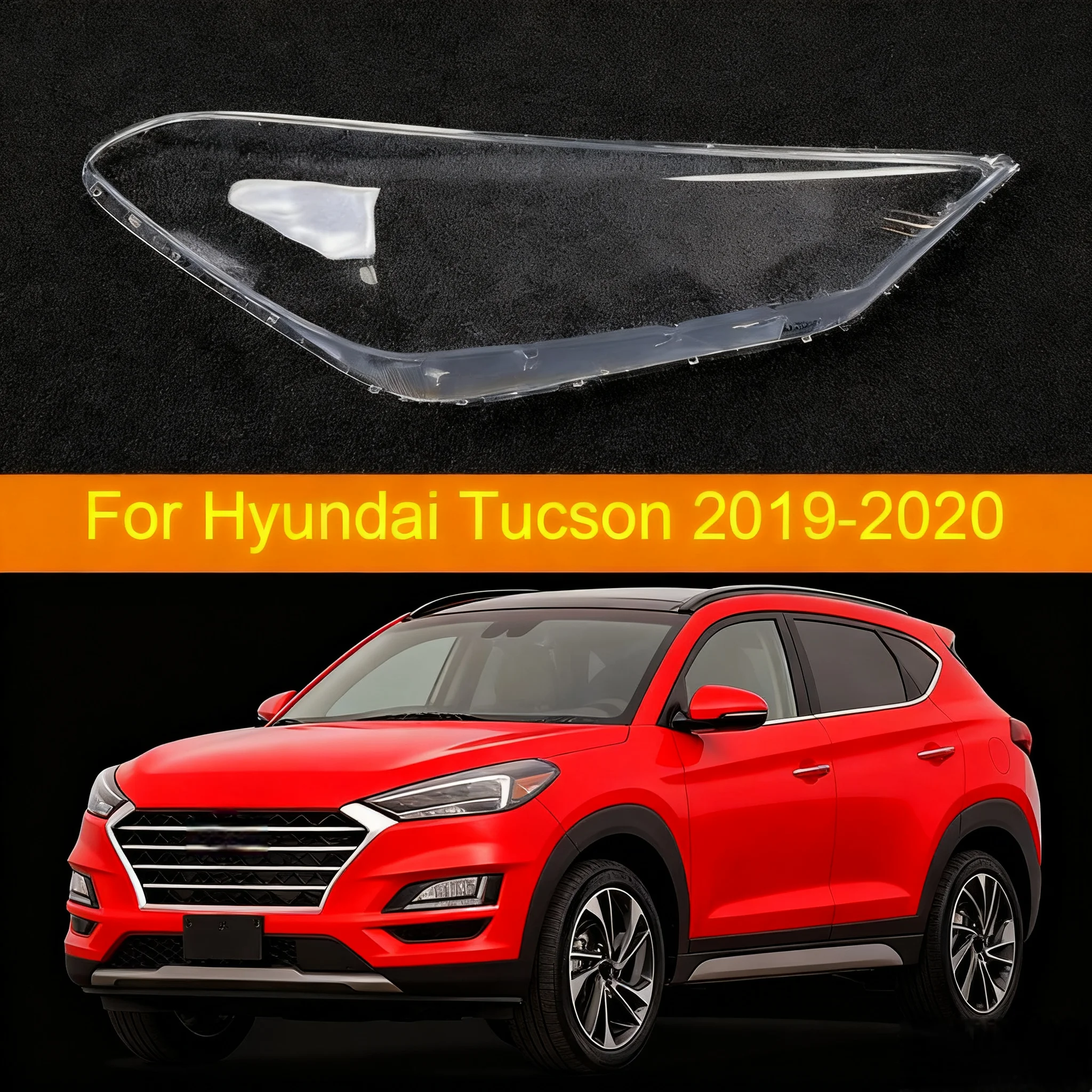 

Стеклянная крышка передней фары для Hyundai Tucson 2019-2020, сменный абажур для линзы фар автомобиля