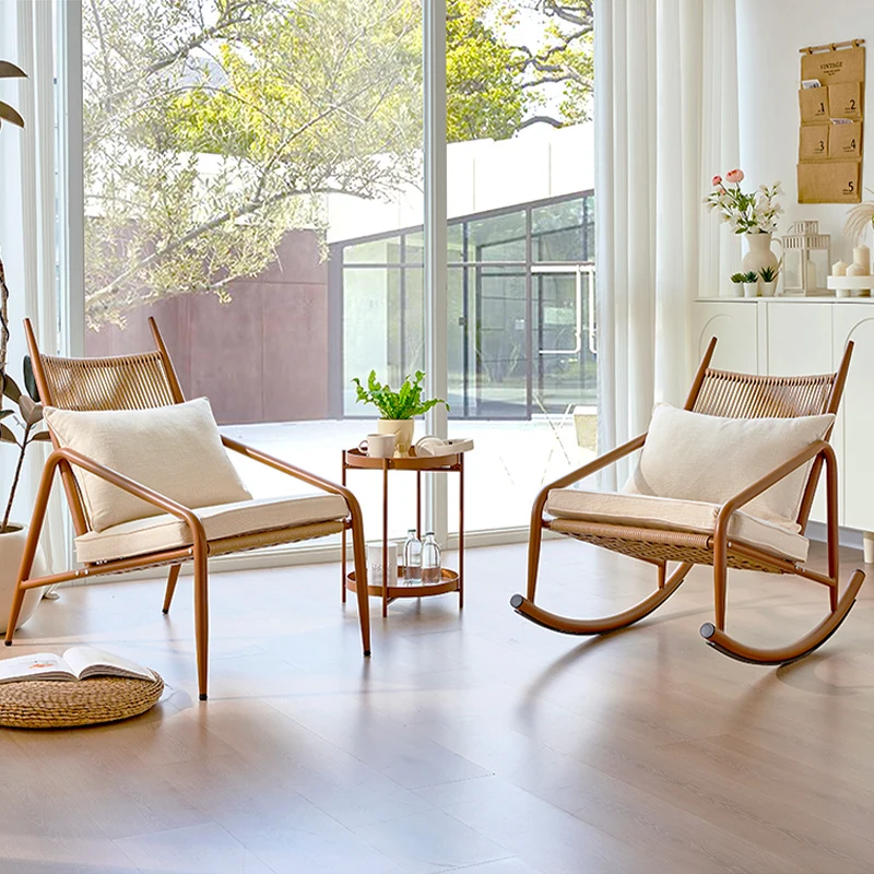XL Balcony Table And Chair Three-Piece Set One Table Two Chairs Balcony Small Table And Chair Rattan Chair