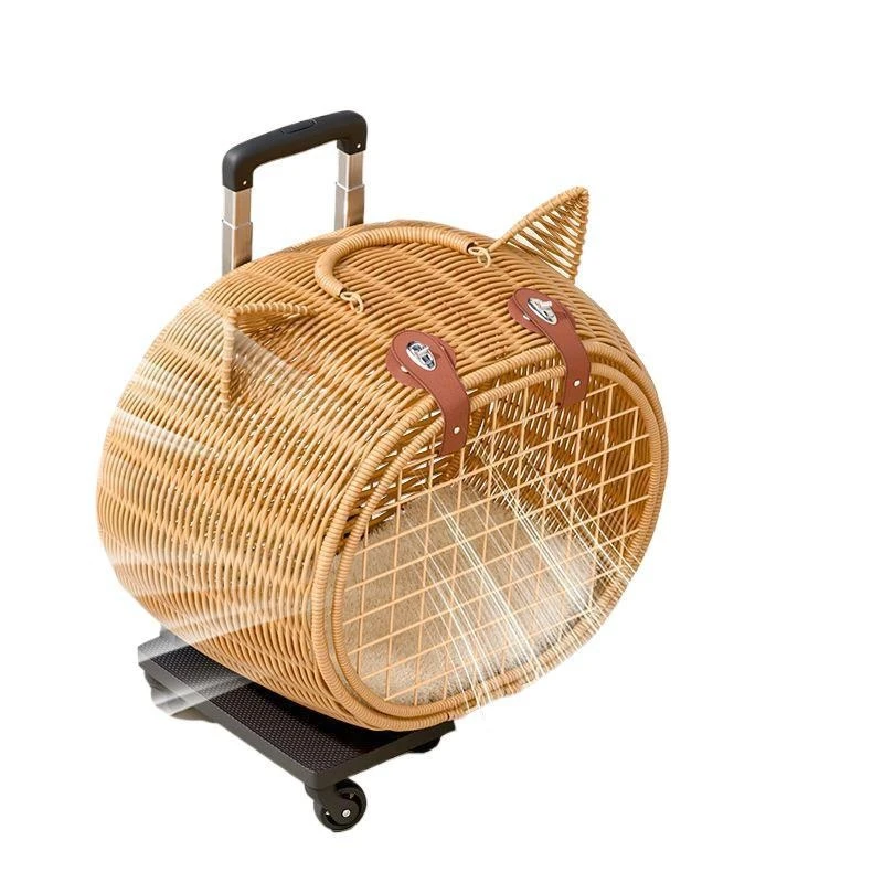 

Pet trolley case, cat bag, portable large-capacity backpack when going out, portable suitcase.