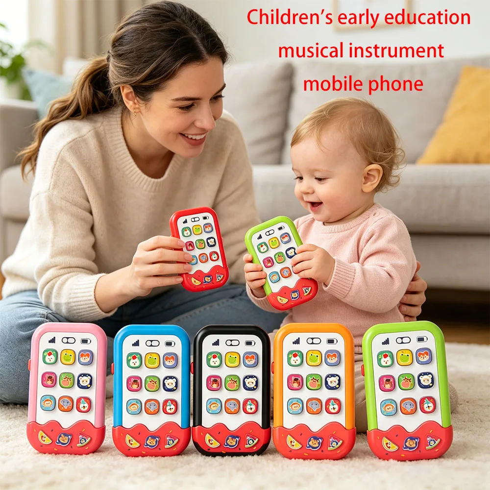 Musical Electronic Phone Toy for Infants And Toddlers Baby Learning Playtime Device with Sound And Colors