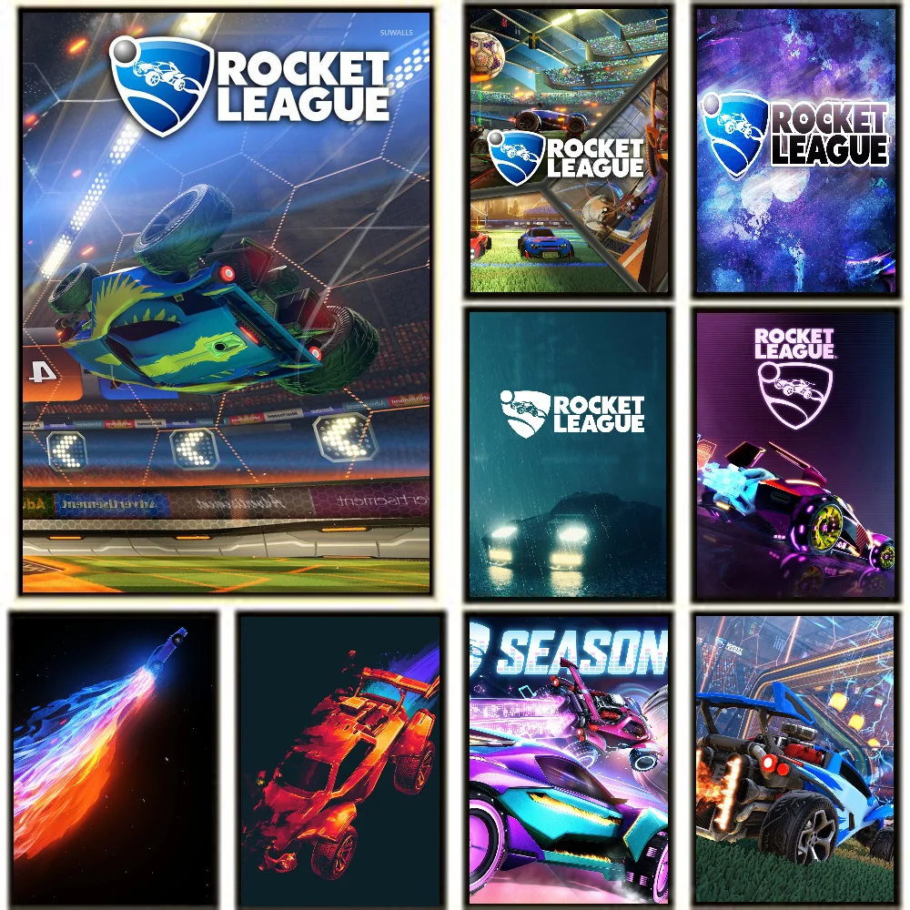 Affiche imprimée du jeu Rocket League sur papier, décoration artistique pour la maison, le salon, la chambre, l'entrée, le bar, le restaurant, peinture 73, 1 pièce