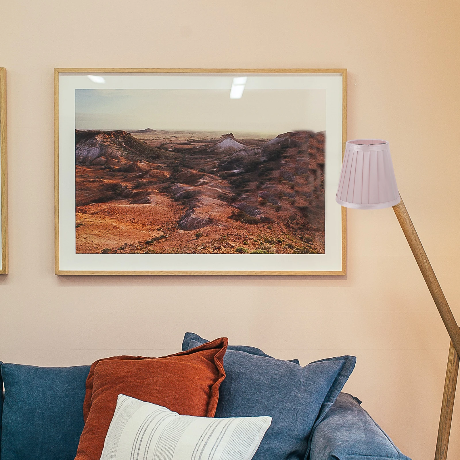 

Cloth Lampshade Simple Design Decorative Light Cover Household Lamp Accessory Bedroom Table Lampshade Wall Light Cover Sturdy