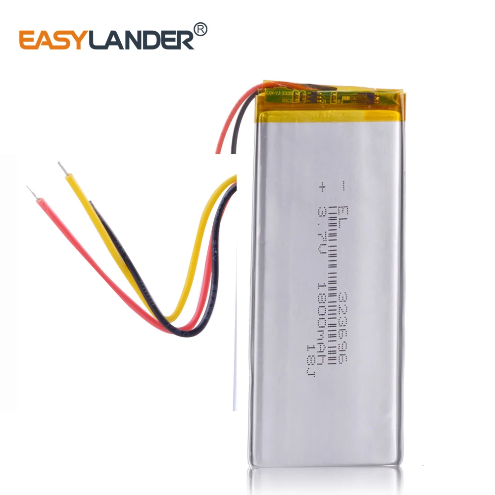 3Lines 303696P 3.7V 1800mAh Li-Polymer Battery for china clone S7 MTK android smart phone I6 6S 323696P 323696