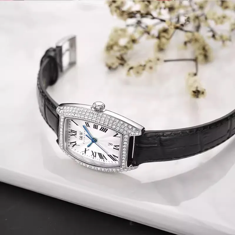 CARNIVAL Womens Fashion Diamond Quartz Watch Ladies Brand Luxury Waterproof Rose Gold Silver Dress Wristwatches for Women Reloj